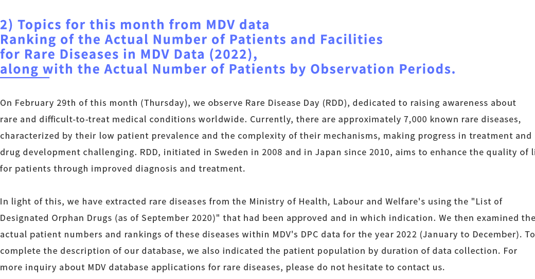 MDV Data Report 3
